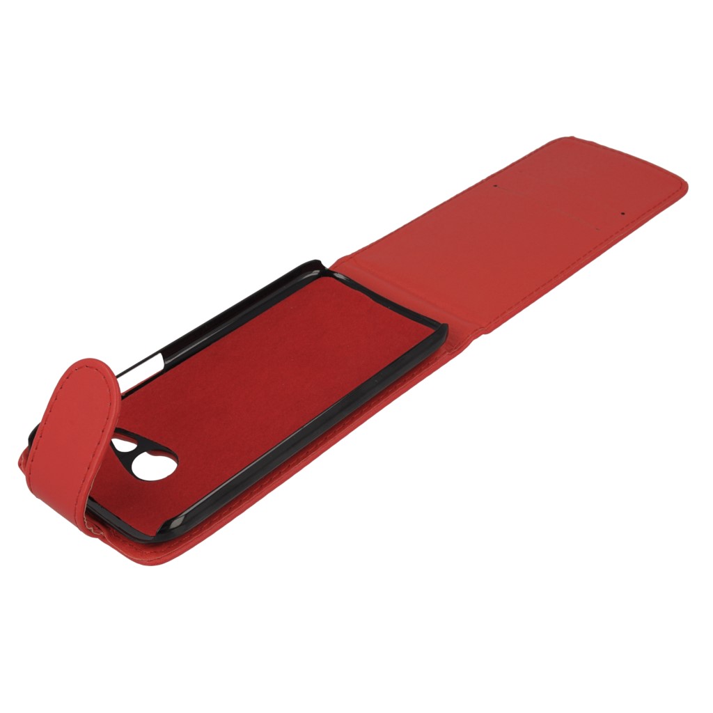 Pokrowiec z klapk na magnes Prestige czerwony HTC One mini 2 / 10