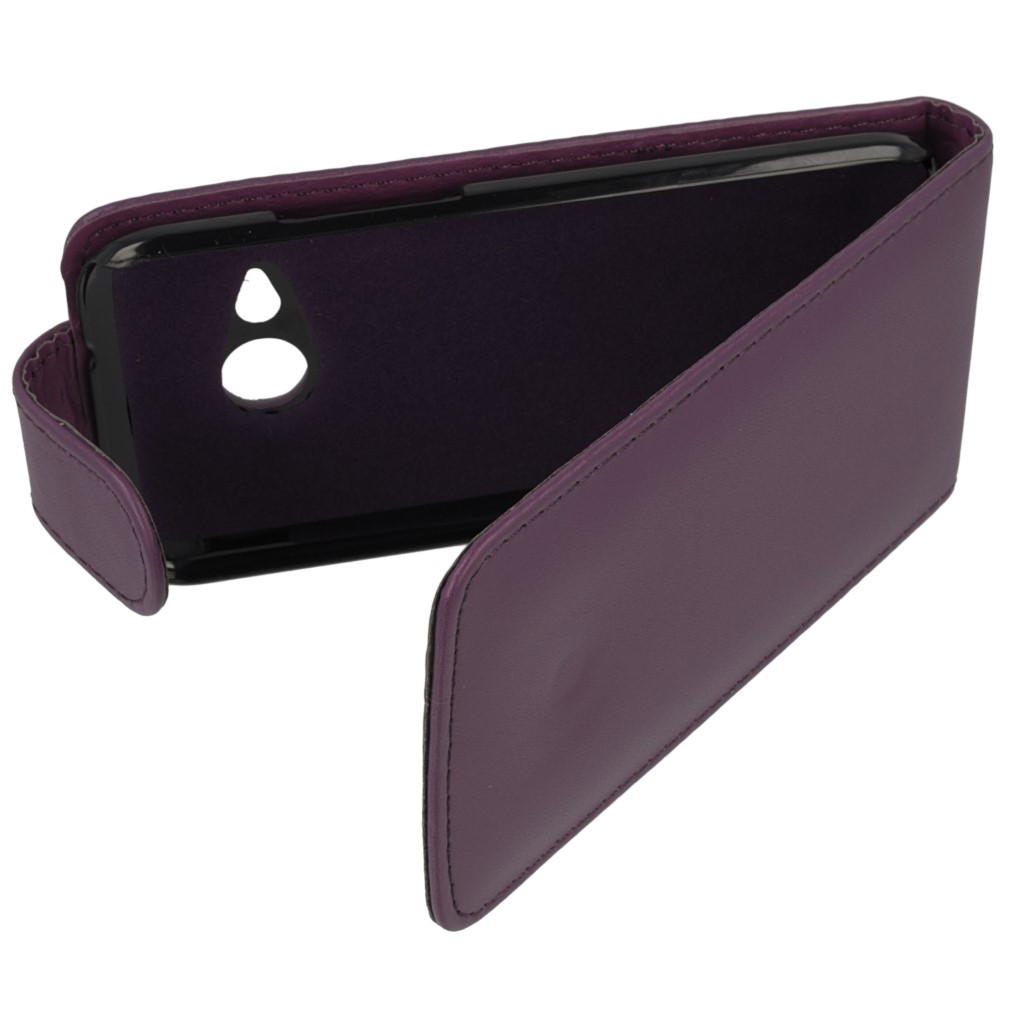 Pokrowiec z klapk na magnes Prestige fioletowy HTC One mini 2 / 6
