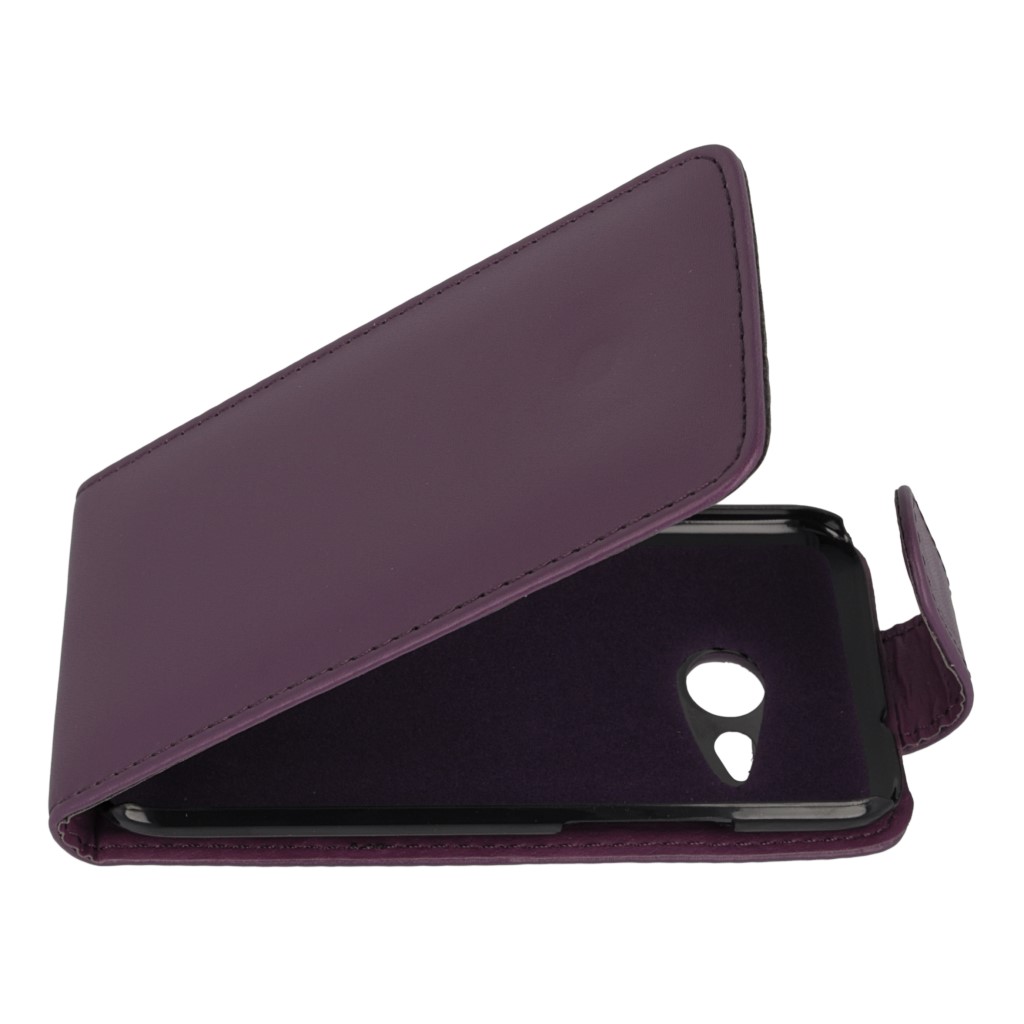 Pokrowiec z klapk na magnes Prestige fioletowy HTC One mini 2 / 9