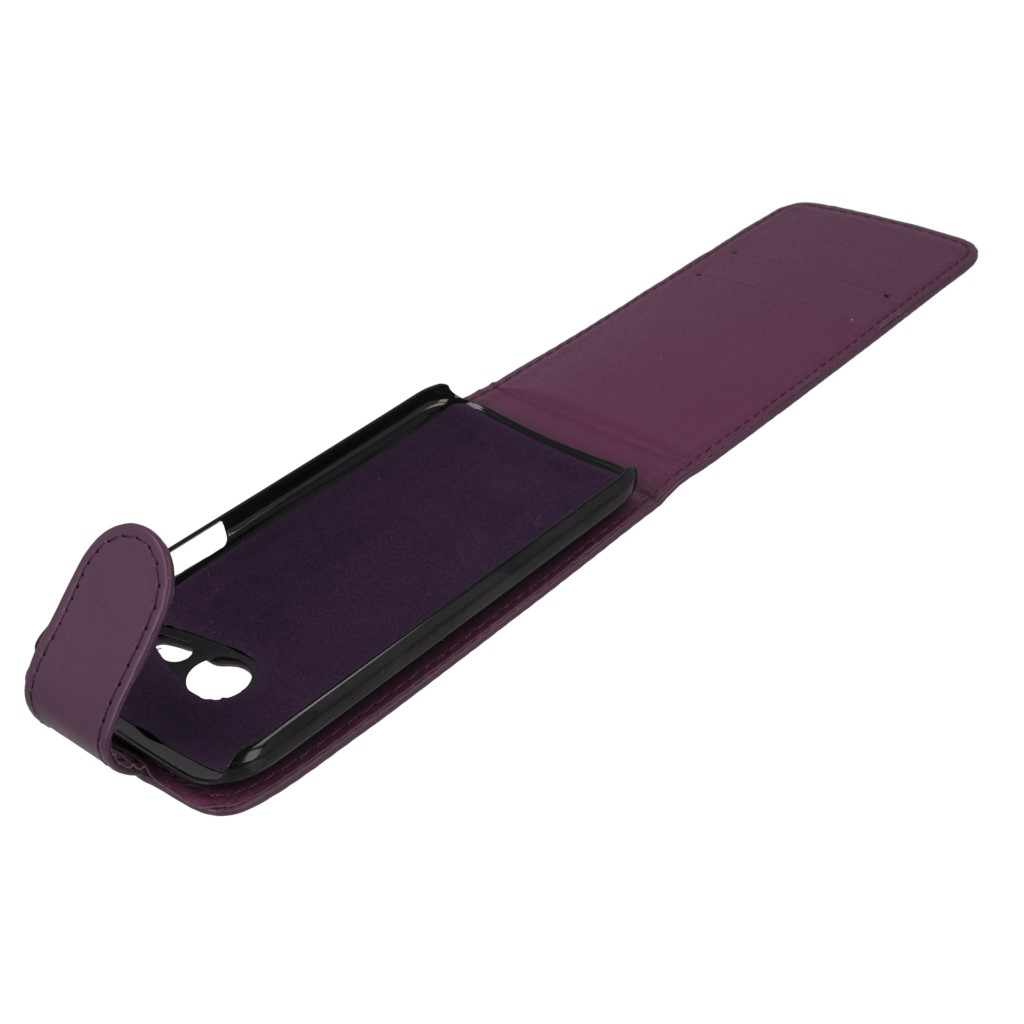 Pokrowiec z klapk na magnes Prestige fioletowy HTC One mini 2 / 11
