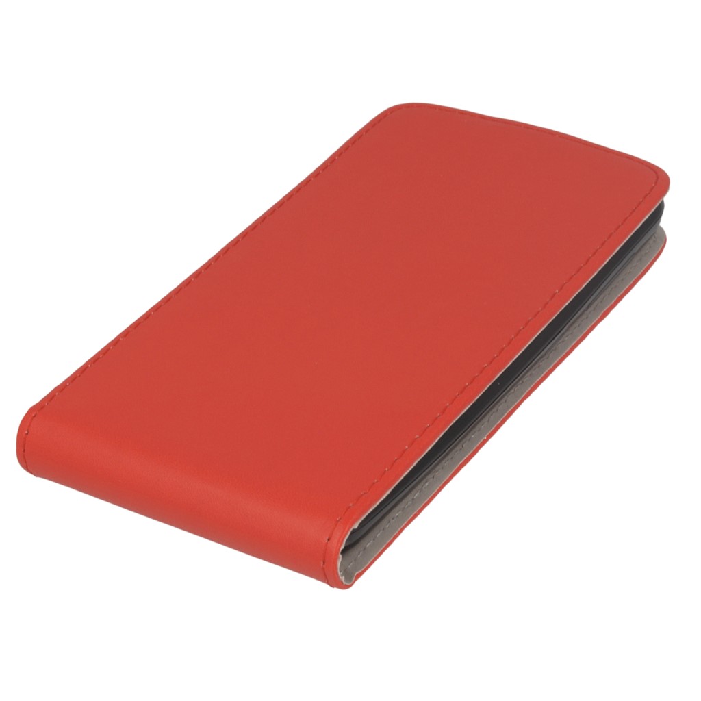 Pokrowiec z klapk na magnes Prestige Slim Flexi czerwony HTC Desire 620 / 2