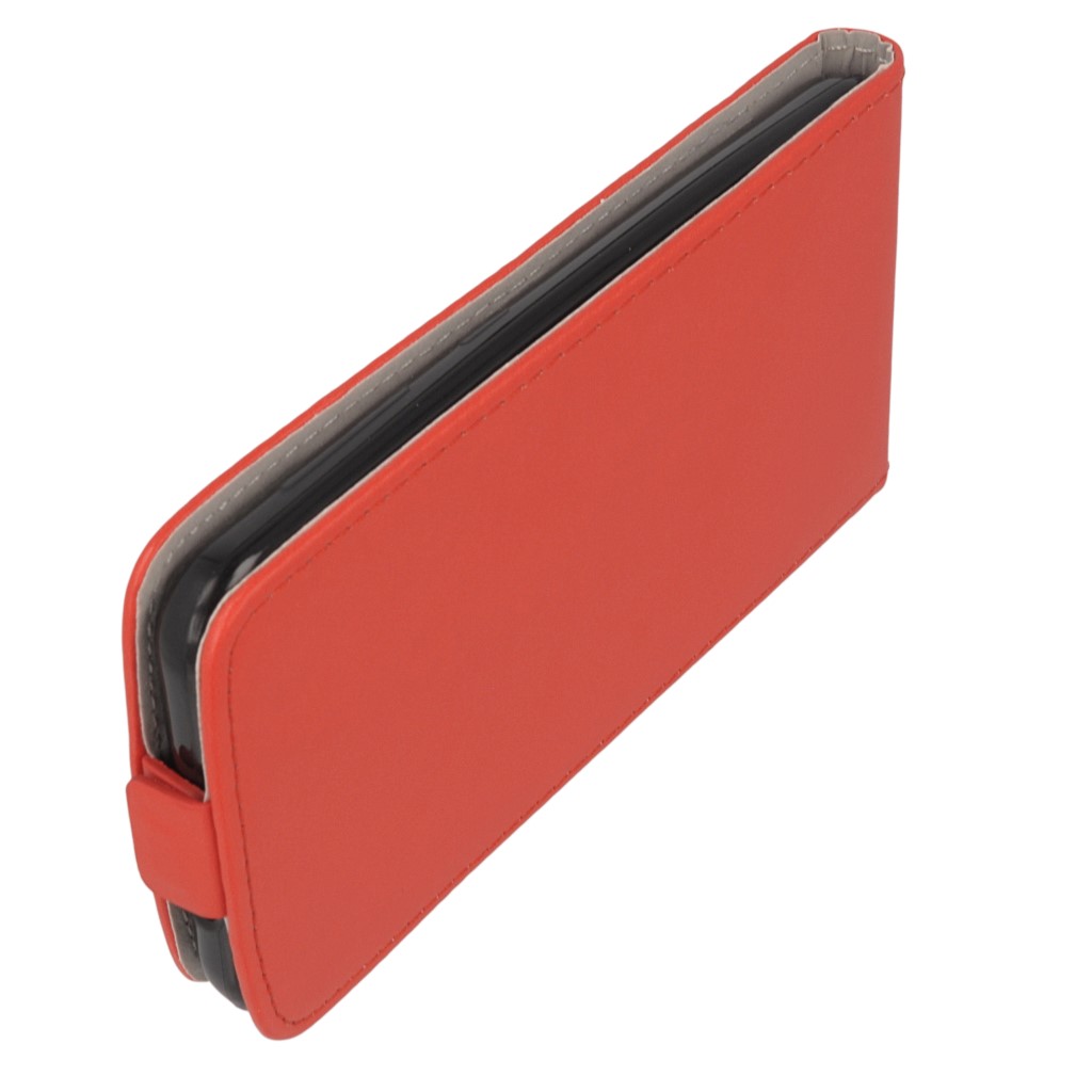 Pokrowiec z klapk na magnes Prestige Slim Flexi czerwony HTC Desire 620 / 8