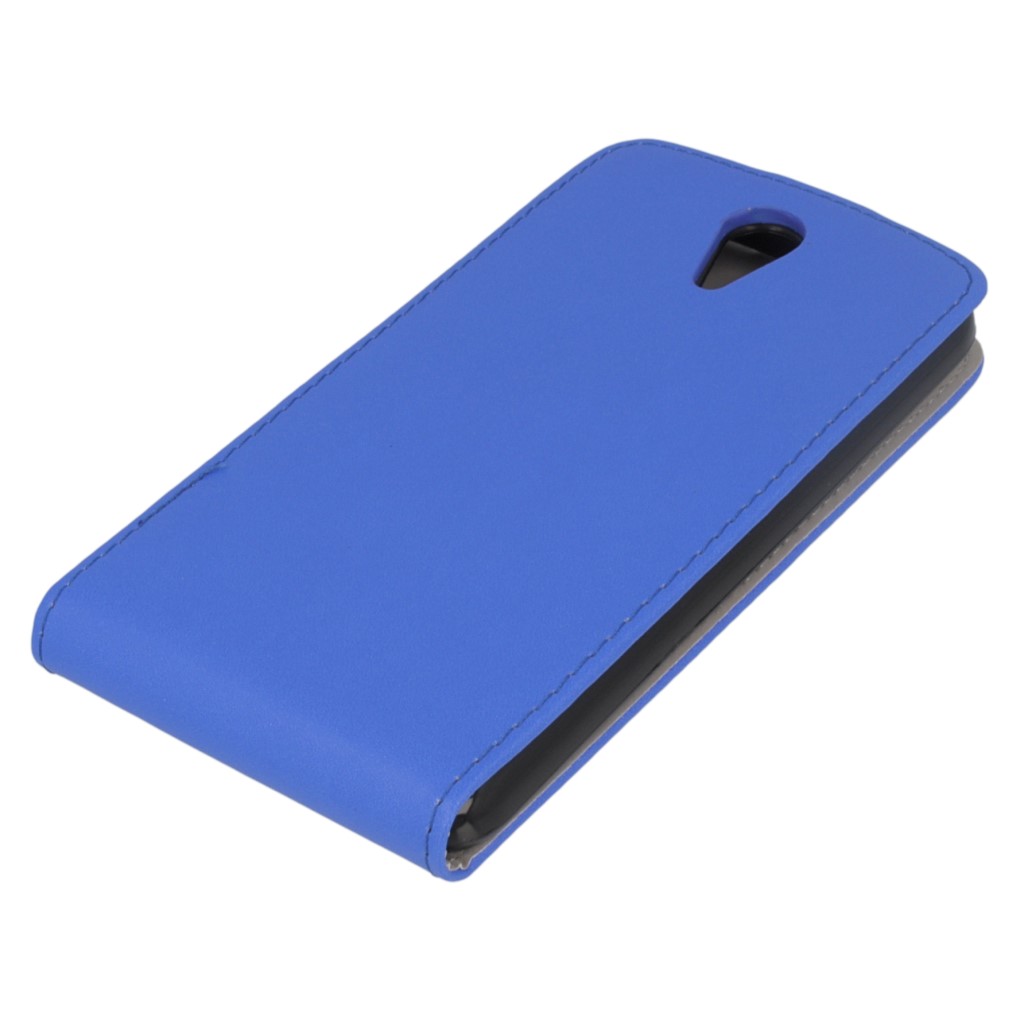 Pokrowiec z klapk na magnes Prestige Slim Flexi  niebieski HTC Desire 620 / 3
