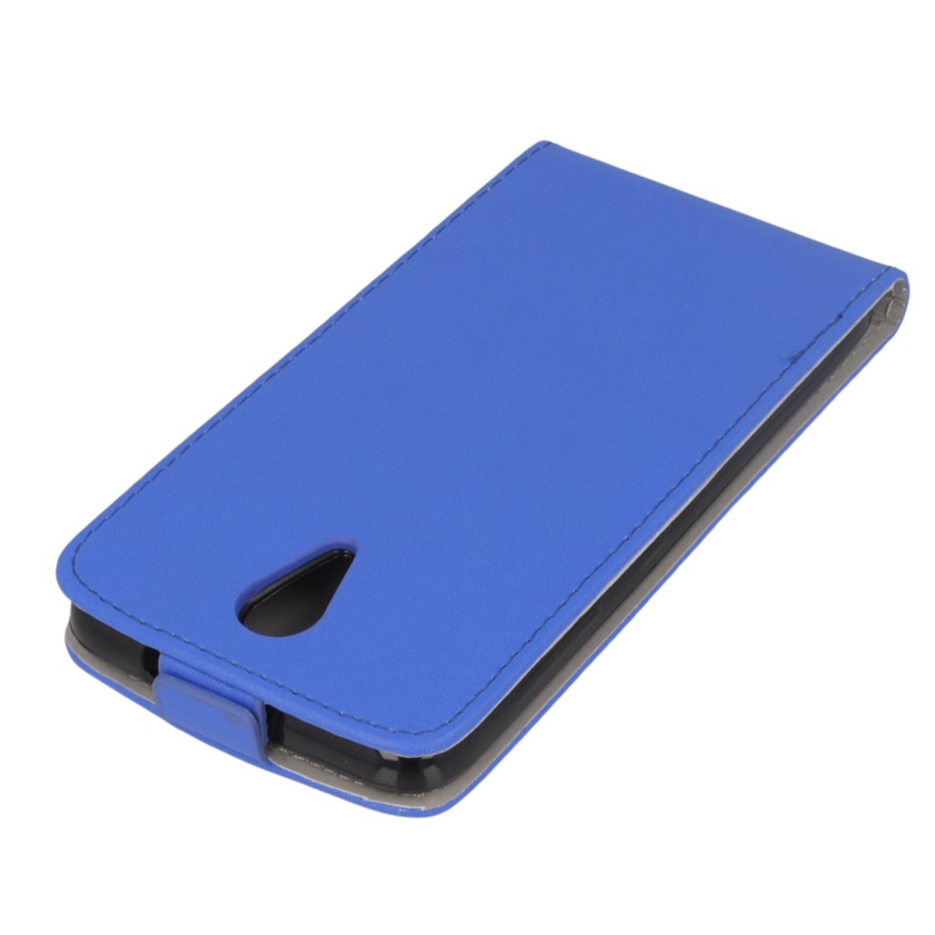 Pokrowiec z klapk na magnes Prestige Slim Flexi  niebieski HTC Desire 620 / 4