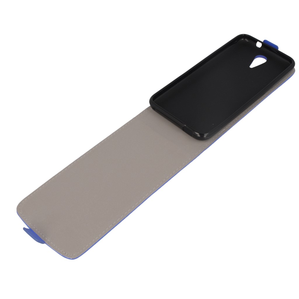 Pokrowiec z klapk na magnes Prestige Slim Flexi  niebieski HTC Desire 620 / 7