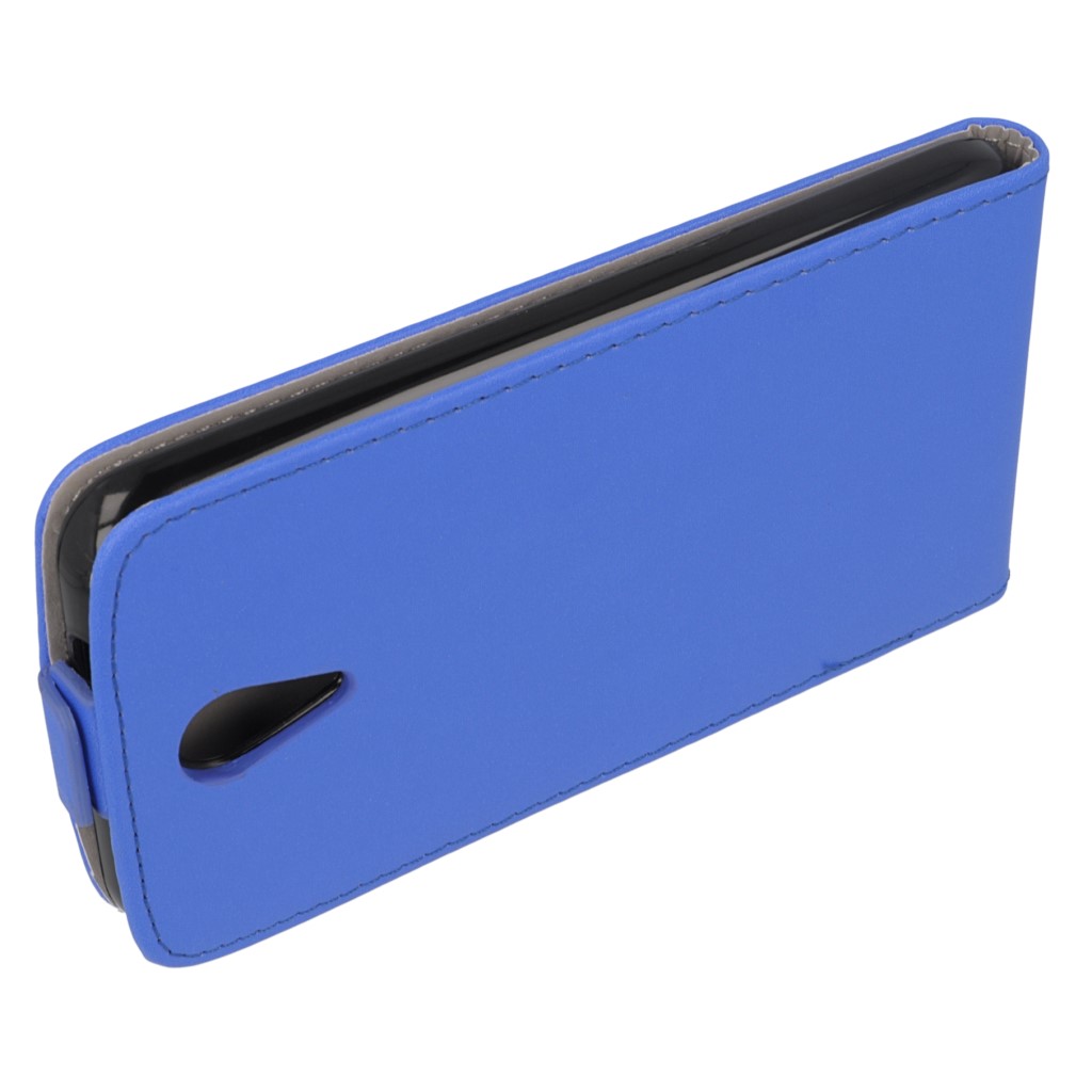 Pokrowiec z klapk na magnes Prestige Slim Flexi  niebieski HTC Desire 620 / 8