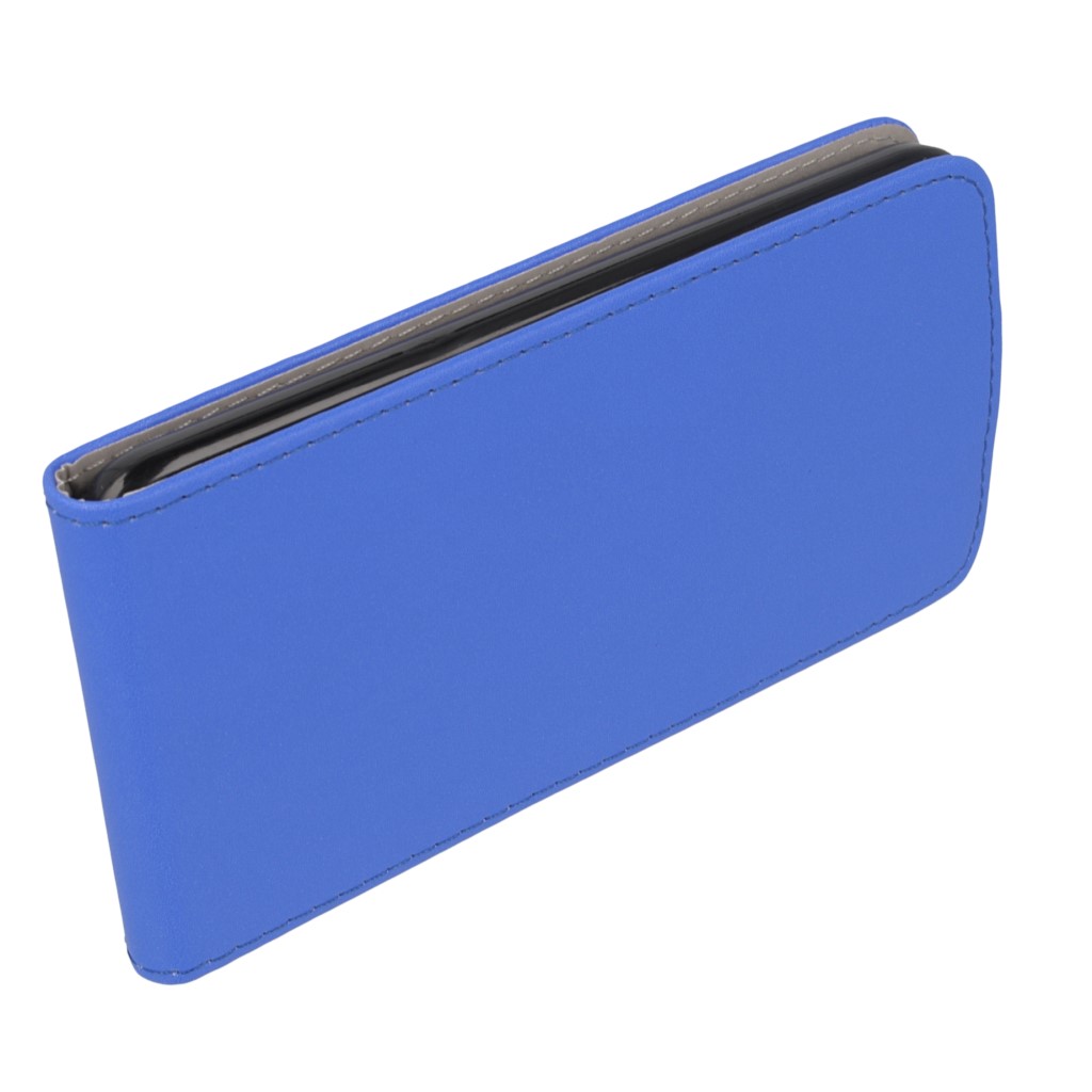 Pokrowiec z klapk na magnes Prestige Slim Flexi  niebieski HTC Desire 620 / 9
