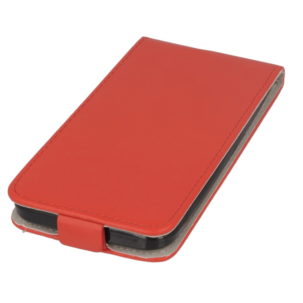 Pokrowiec z klapk na magnes Prestige Slim Flexi czerwony HTC One M9 / 5