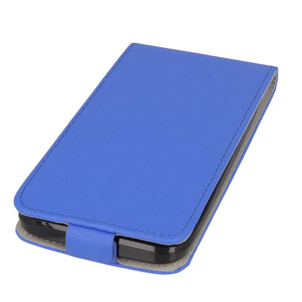 Pokrowiec z klapk na magnes Prestige Slim Flexi  niebieski HTC One M9 Prime CE / 5