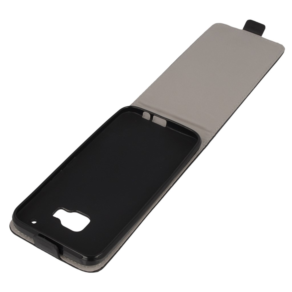 Pokrowiec z klapk na magnes Prestige Slim Flexi czarny HTC One M9 Prime CE / 8