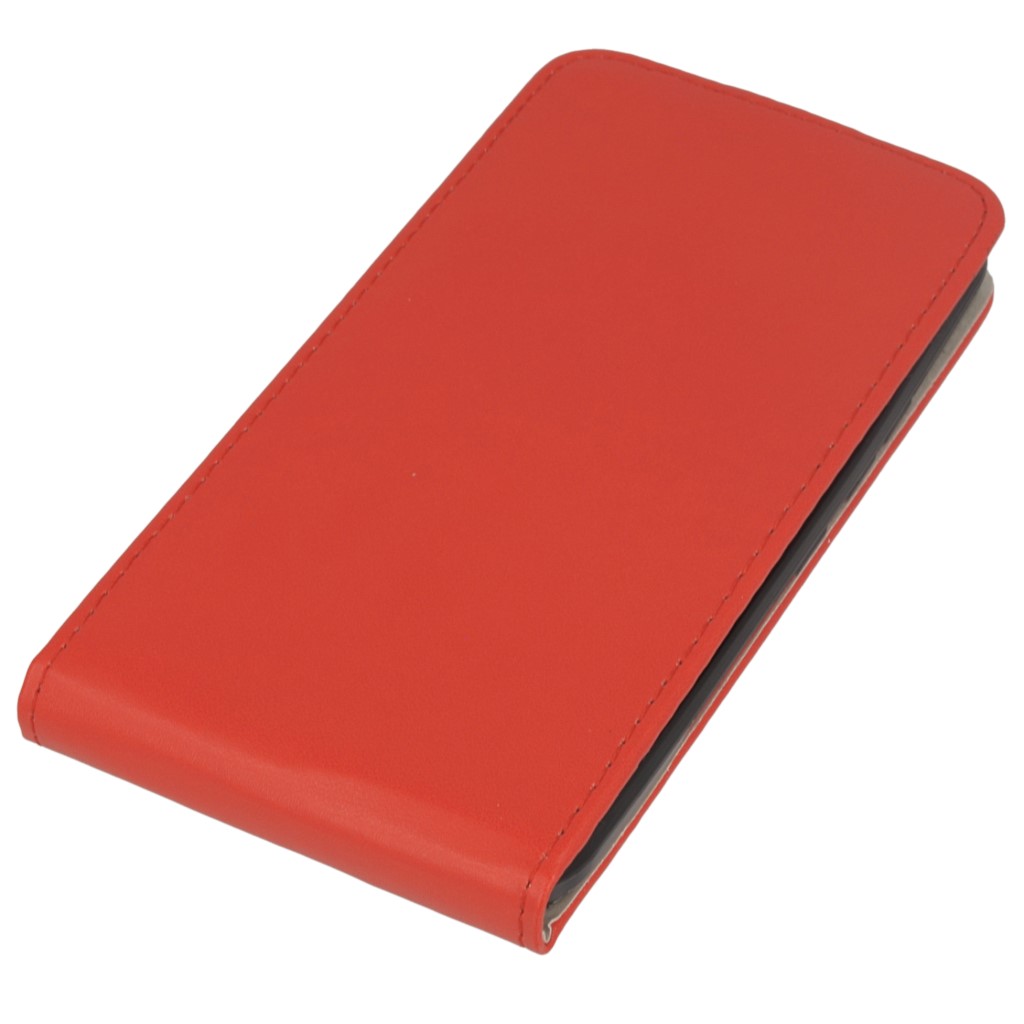 Pokrowiec z klapk na magnes Prestige Slim Flexi czerwony HTC One M9 / 2