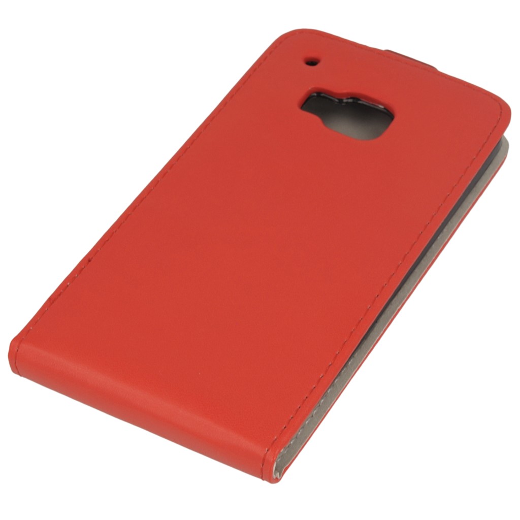 Pokrowiec z klapk na magnes Prestige Slim Flexi czerwony HTC One M9 / 4