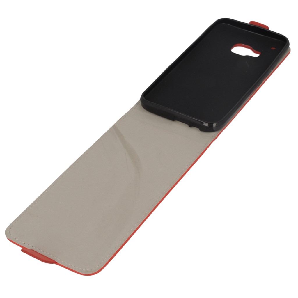 Pokrowiec z klapk na magnes Prestige Slim Flexi czerwony HTC One M9 / 9