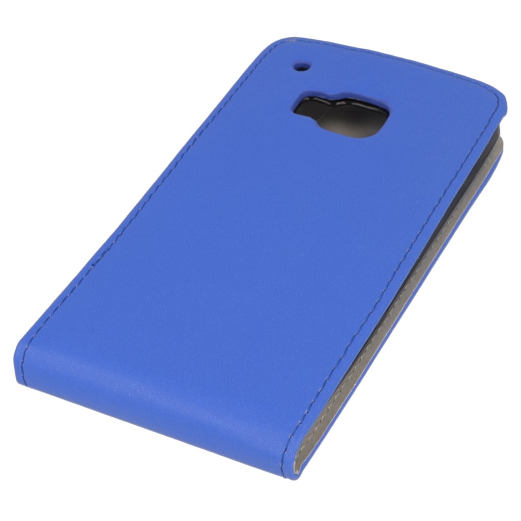 Pokrowiec z klapk na magnes Prestige Slim Flexi  niebieski HTC One M9 / 4