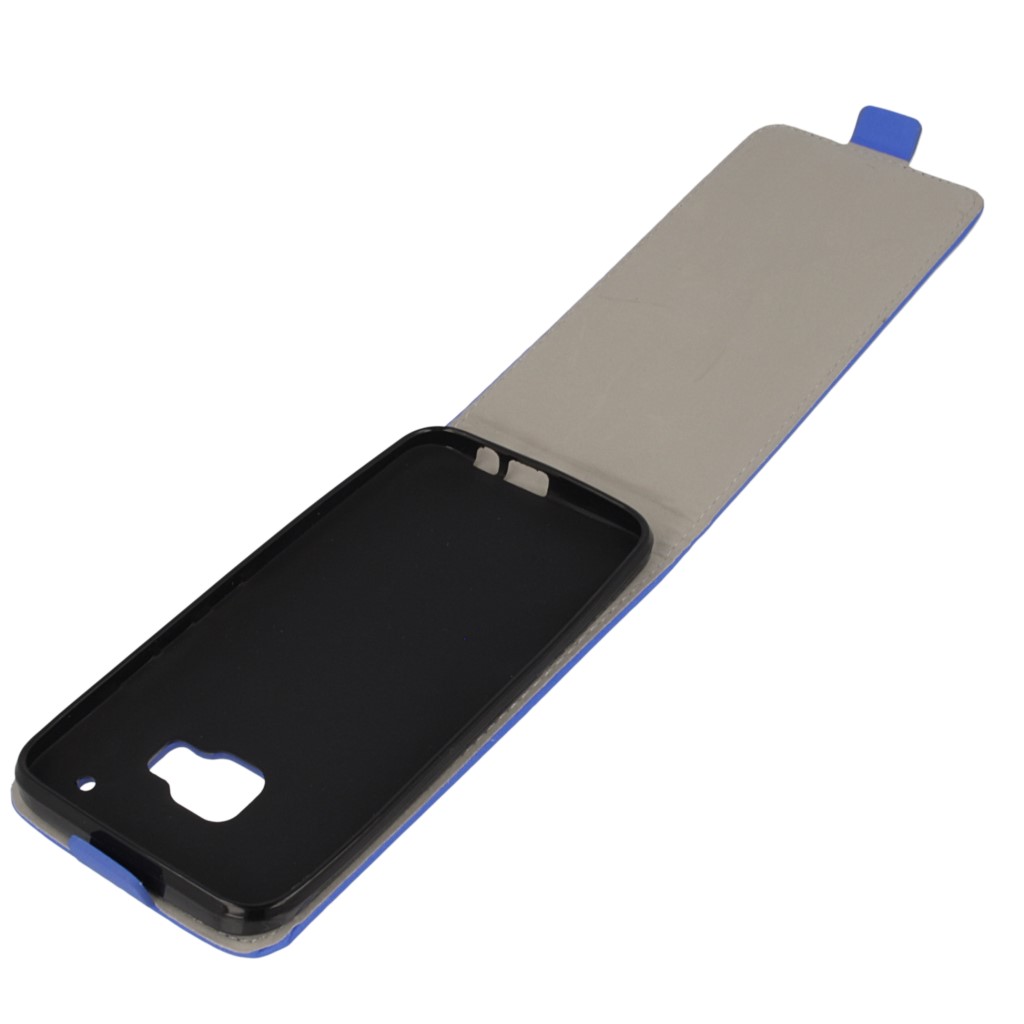 Pokrowiec z klapk na magnes Prestige Slim Flexi  niebieski HTC One M9 / 8