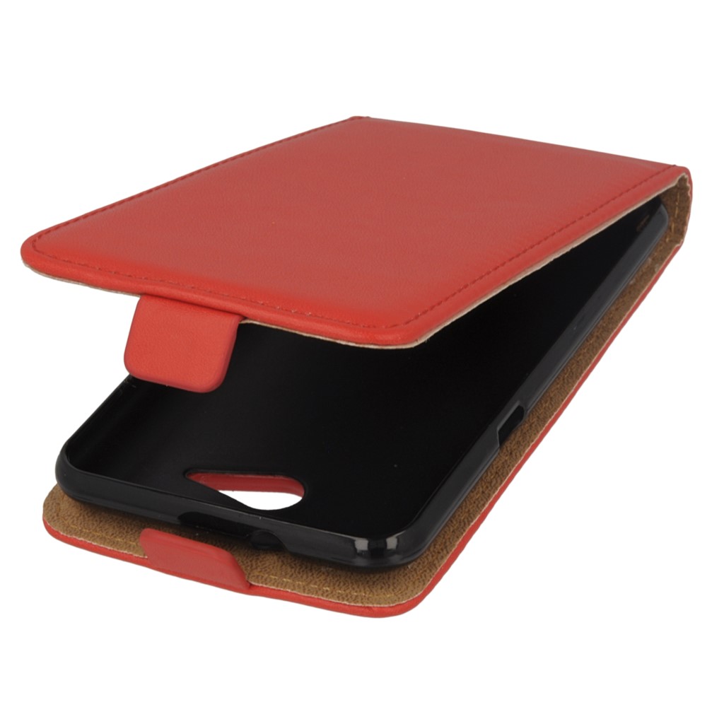 Pokrowiec z klapk na magnes Prestige Slim Flexi czerwony SONY Xperia E4g