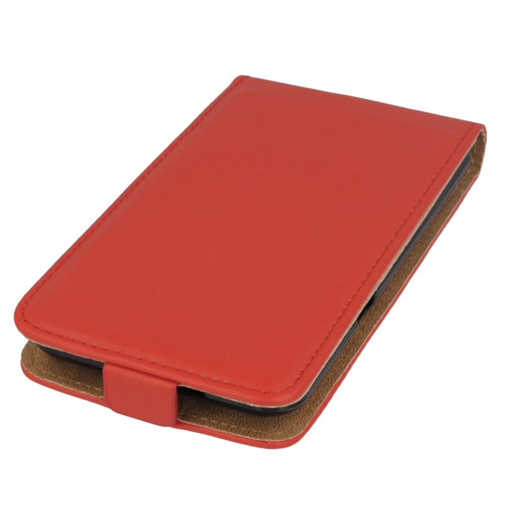 Pokrowiec z klapk na magnes Prestige Slim Flexi czerwony SONY Xperia E4g / 2
