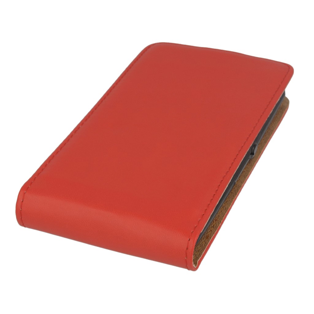 Pokrowiec z klapk na magnes Prestige Slim Flexi czerwony SONY Xperia E4g / 3