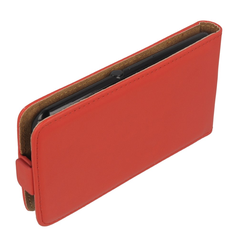 Pokrowiec z klapk na magnes Prestige Slim Flexi czerwony SONY Xperia E4g / 6