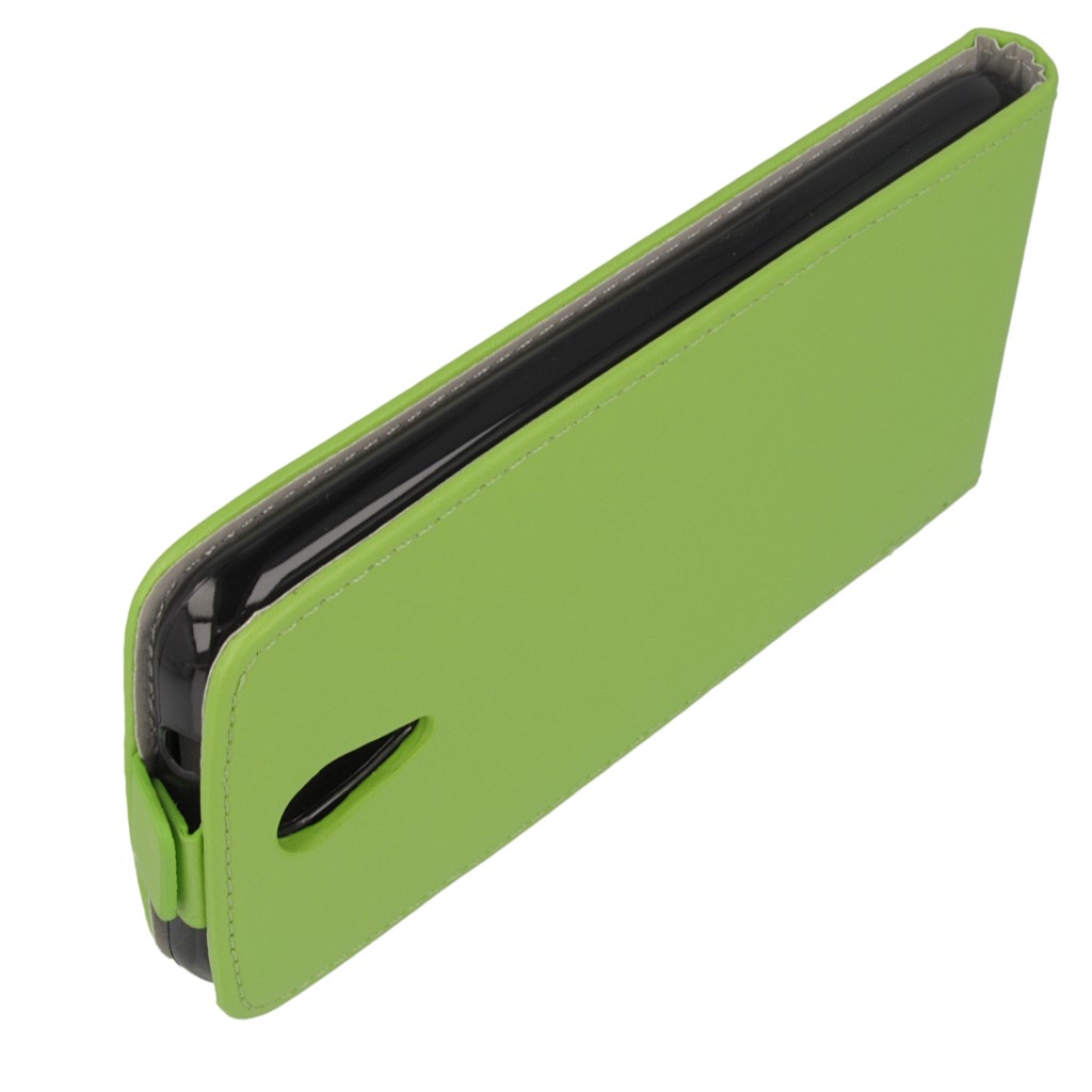 Pokrowiec z klapk na magnes Prestige Slim Flexi zielony HTC Desire 620 / 6