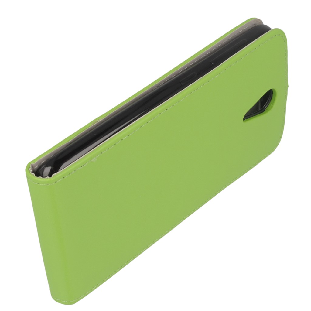 Pokrowiec z klapk na magnes Prestige Slim Flexi zielony HTC Desire 620 / 7