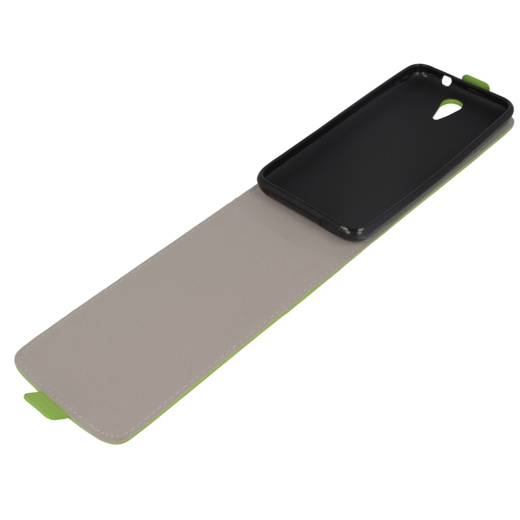 Pokrowiec z klapk na magnes Prestige Slim Flexi zielony HTC Desire 620 / 8