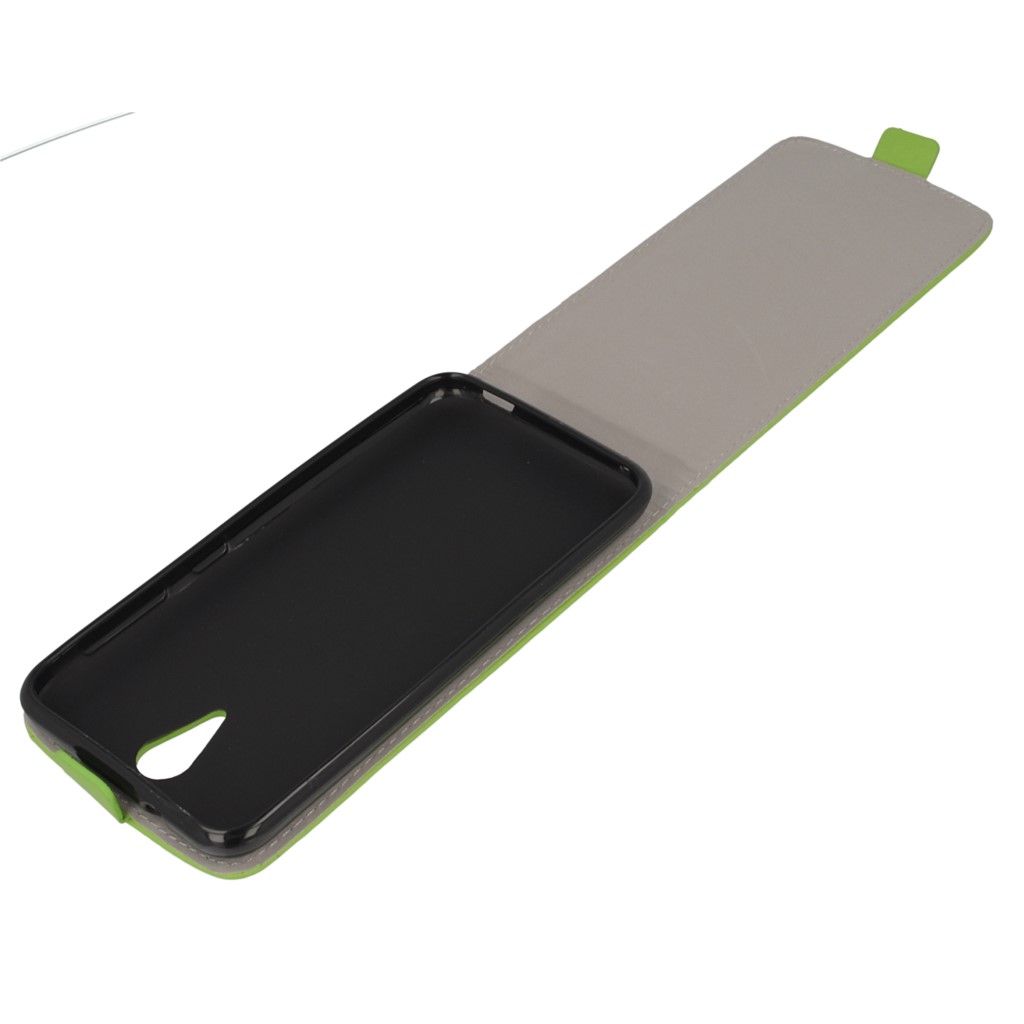 Pokrowiec z klapk na magnes Prestige Slim Flexi zielony HTC Desire 620 / 9