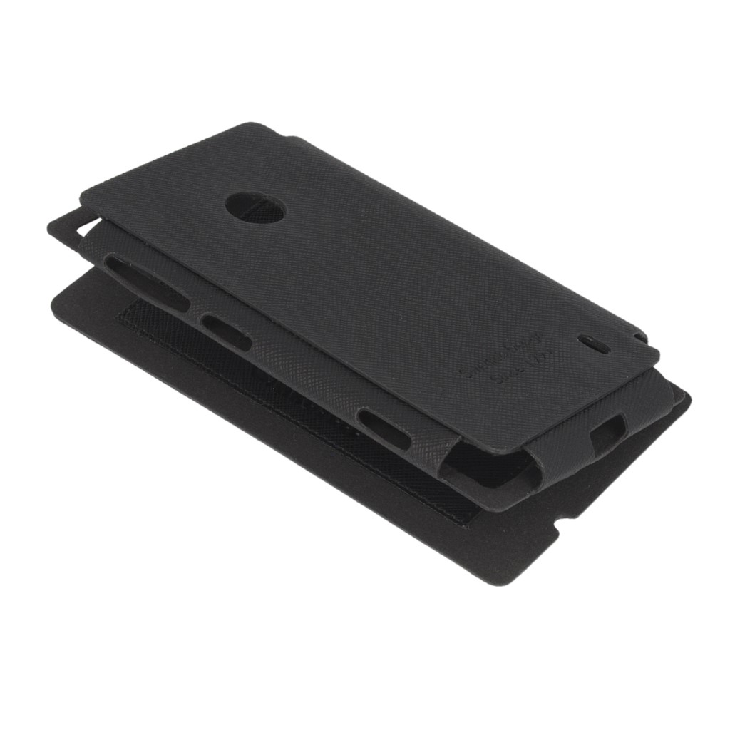 Pokrowiec etui KRUSELL FlipCover Malmo Black NOKIA Lumia 520 / 3