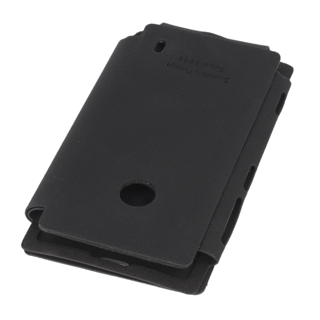 Pokrowiec etui KRUSELL FlipCover Malmo Black NOKIA Lumia 520 / 4
