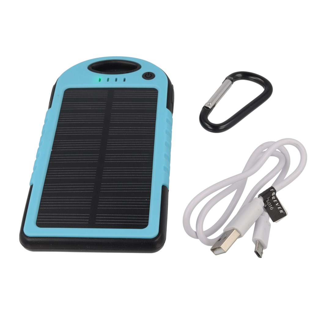 Power bank solarny Setty 5000mAh niebieski myPhone Pocket 2 / 6