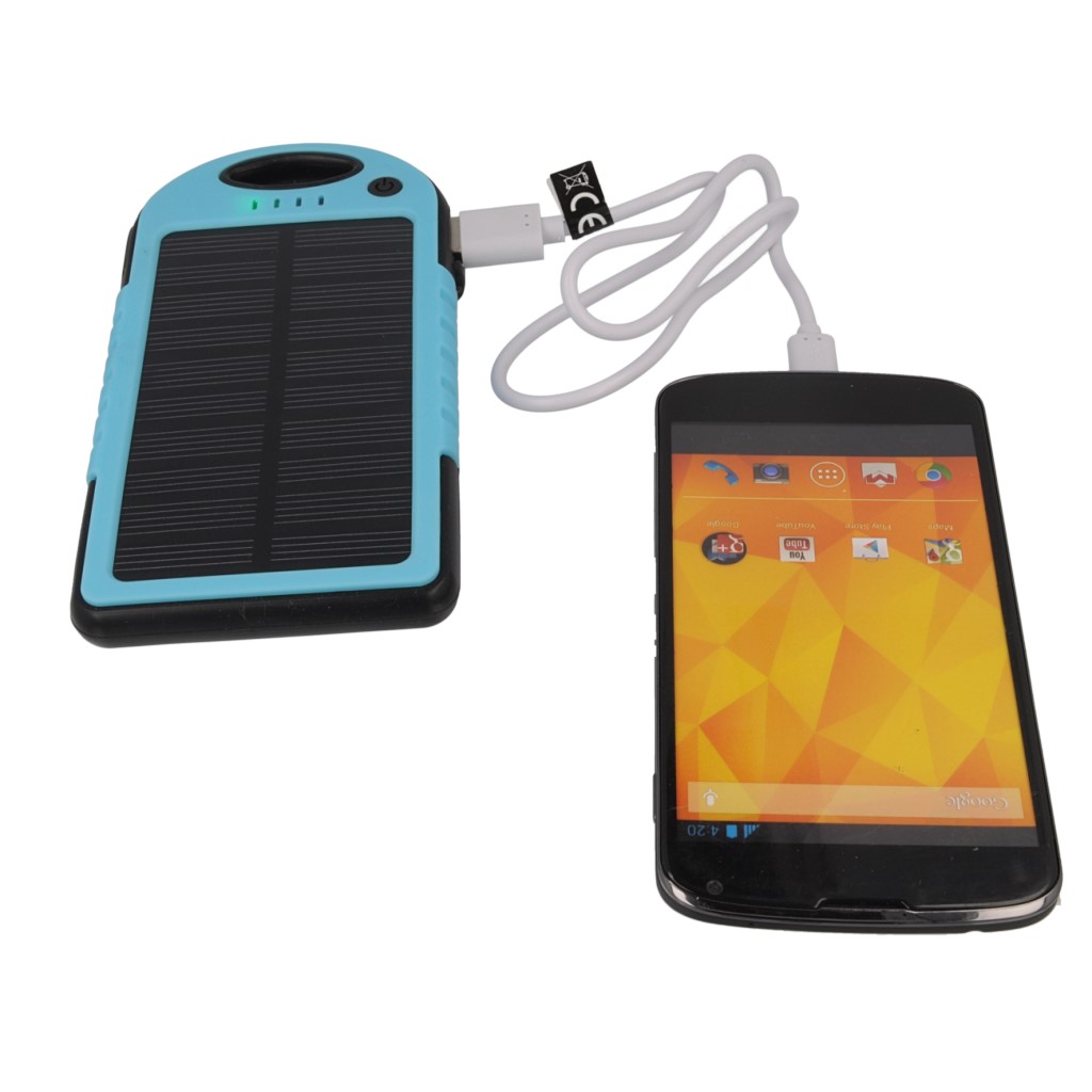 Power bank solarny Setty 5000mAh niebieski SAMSUNG Galaxy Note 3 N9000 / 4