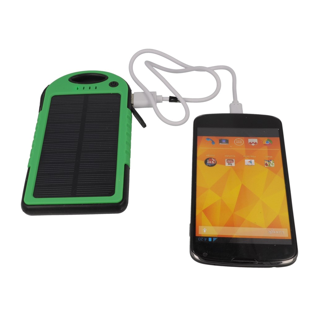 Power bank solarny Setty 5000mAh zielony Xiaomi Mi4C / 8
