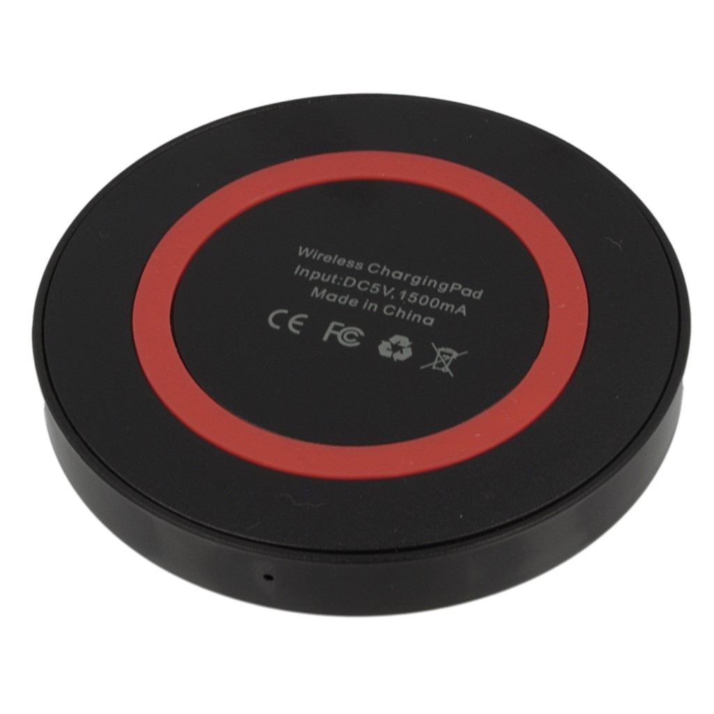 adowarka sieciowa indukcyjna QI Typ 01 czarno-czerwona SAMSUNG SM-G920F Galaxy S6 / 2