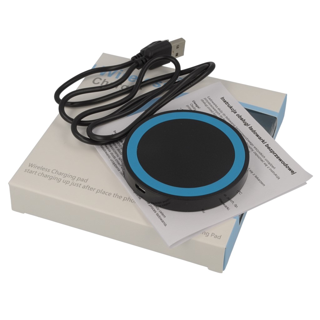 adowarka sieciowa indukcyjna QI Typ 01 czarno-niebieska Realme GT 2 Explorer Master / 6