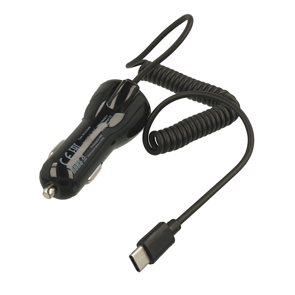 adowarka samochodowa eXtreme USB typ-C 4A ACCC2U4B czarna / 5
