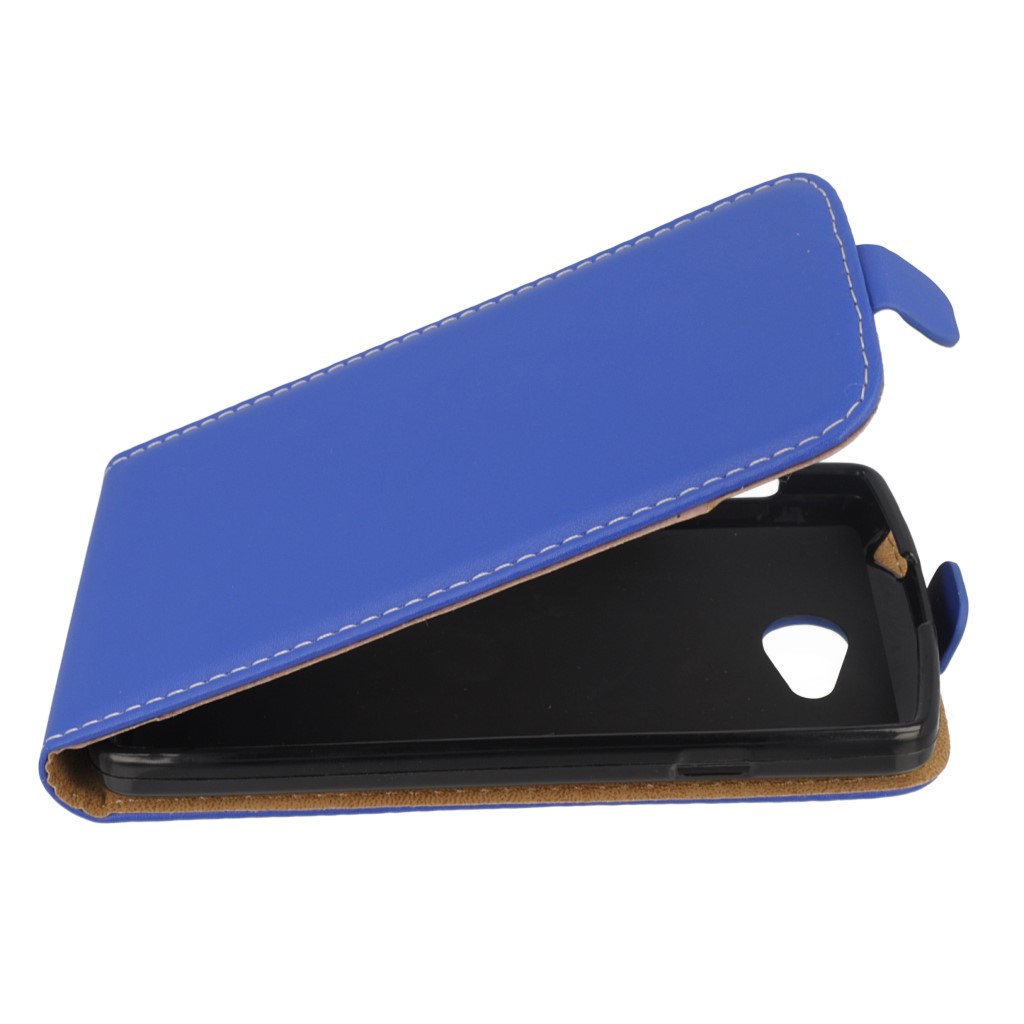 Pokrowiec z klapk na magnes Prestige Slim Flexi niebieski NOKIA Lumia 520 / 3