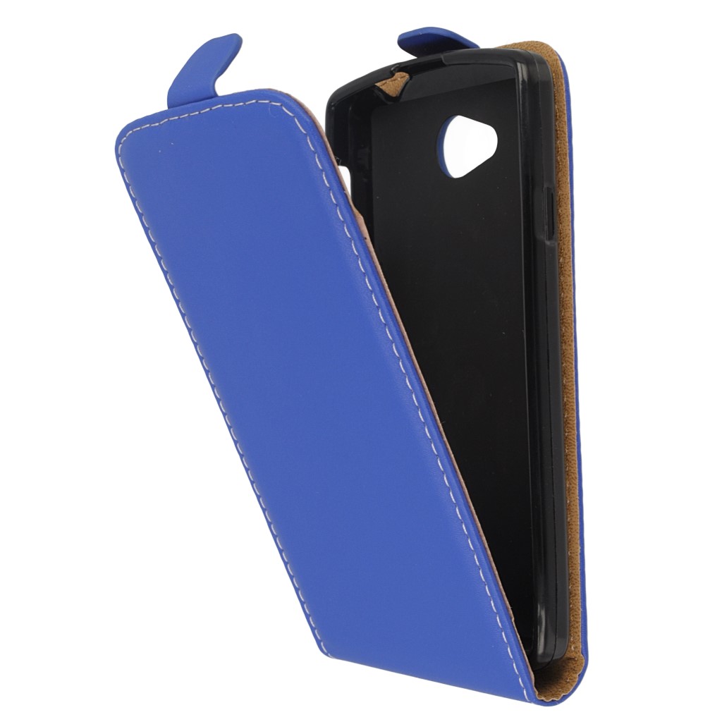 Pokrowiec z klapk na magnes Prestige Slim Flexi niebieski myPhone Pocket 2 / 5