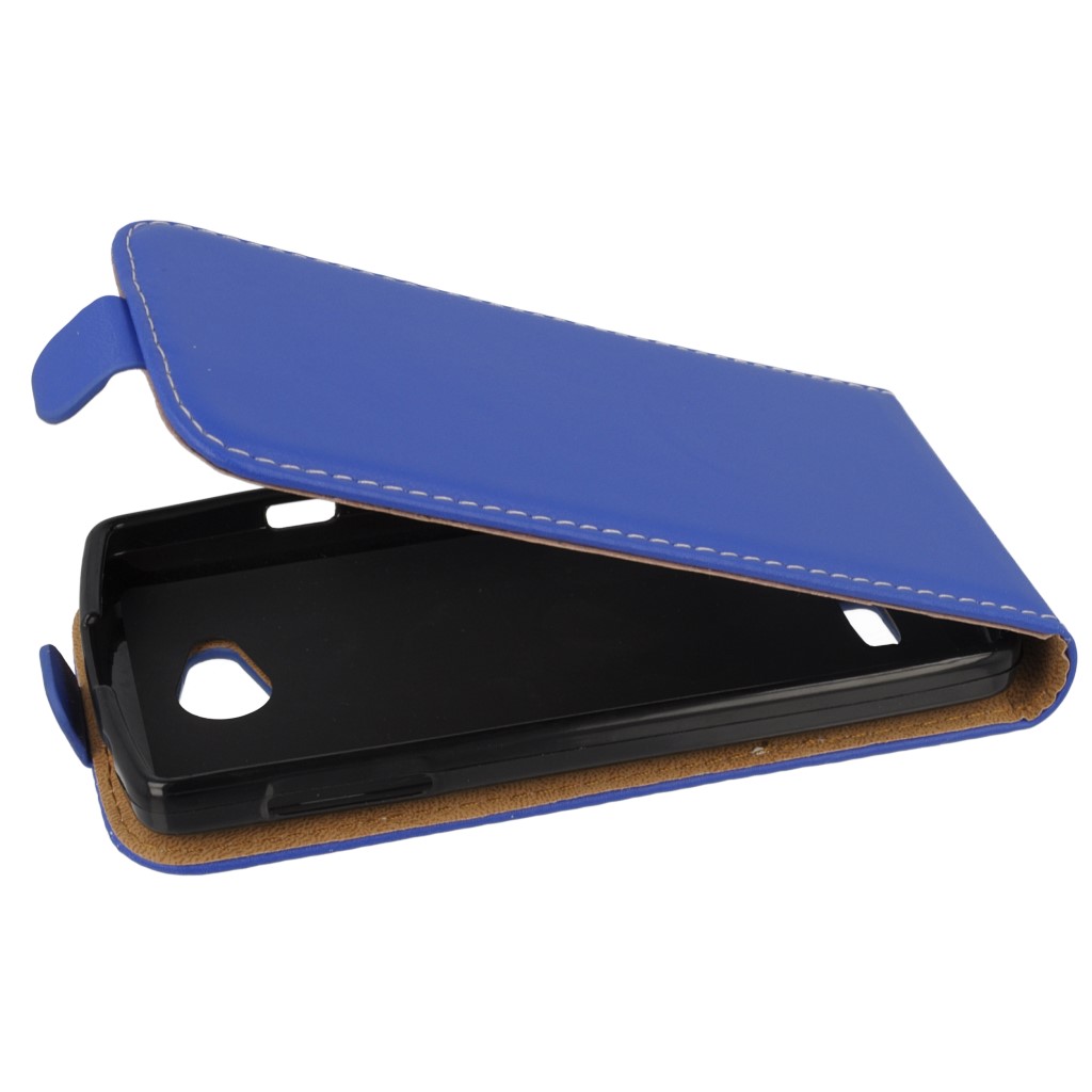 Pokrowiec z klapk na magnes Prestige Slim Flexi niebieski myPhone Pocket 2 / 2