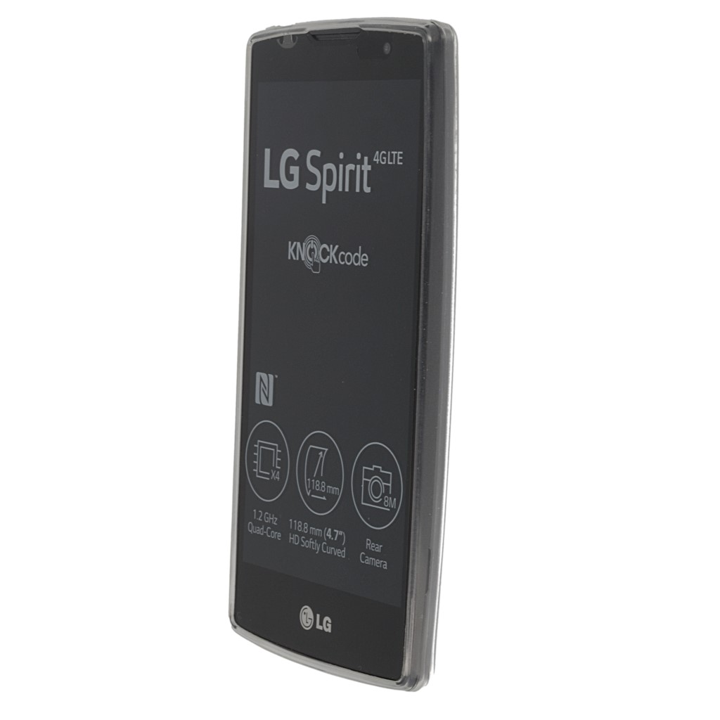 Pokrowiec silikonowe etui Back Case przeroczyste LG Spirit / 5