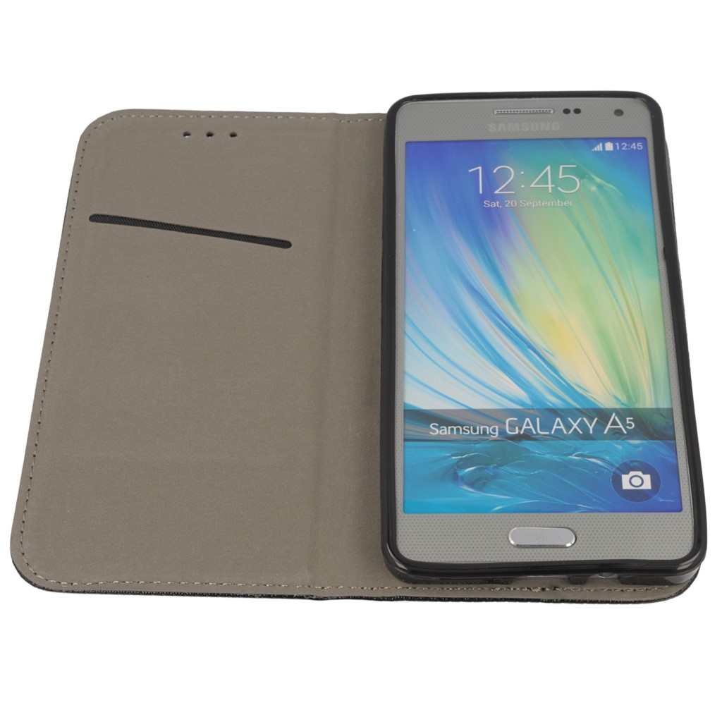 Pokrowiec etui z klapk Magnet Book czarne SAMSUNG Galaxy A5 / 6