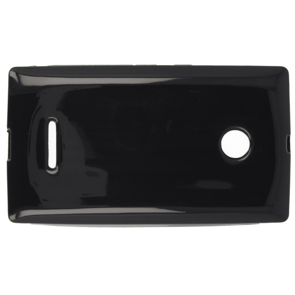 Pokrowiec silikonowe etui BACK CASE czarne Microsoft Lumia 435 Dual SIM / 3