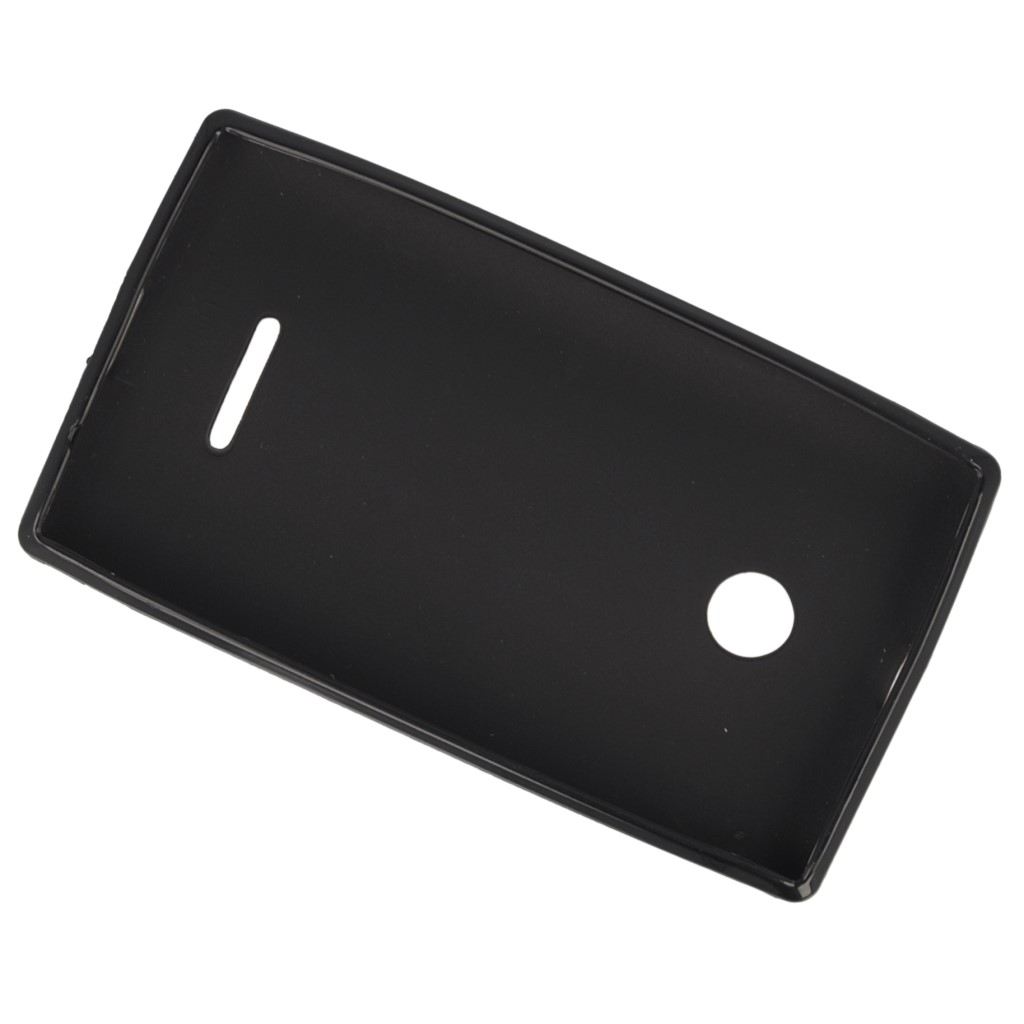 Pokrowiec silikonowe etui BACK CASE czarne Microsoft Lumia 435 Dual SIM / 4