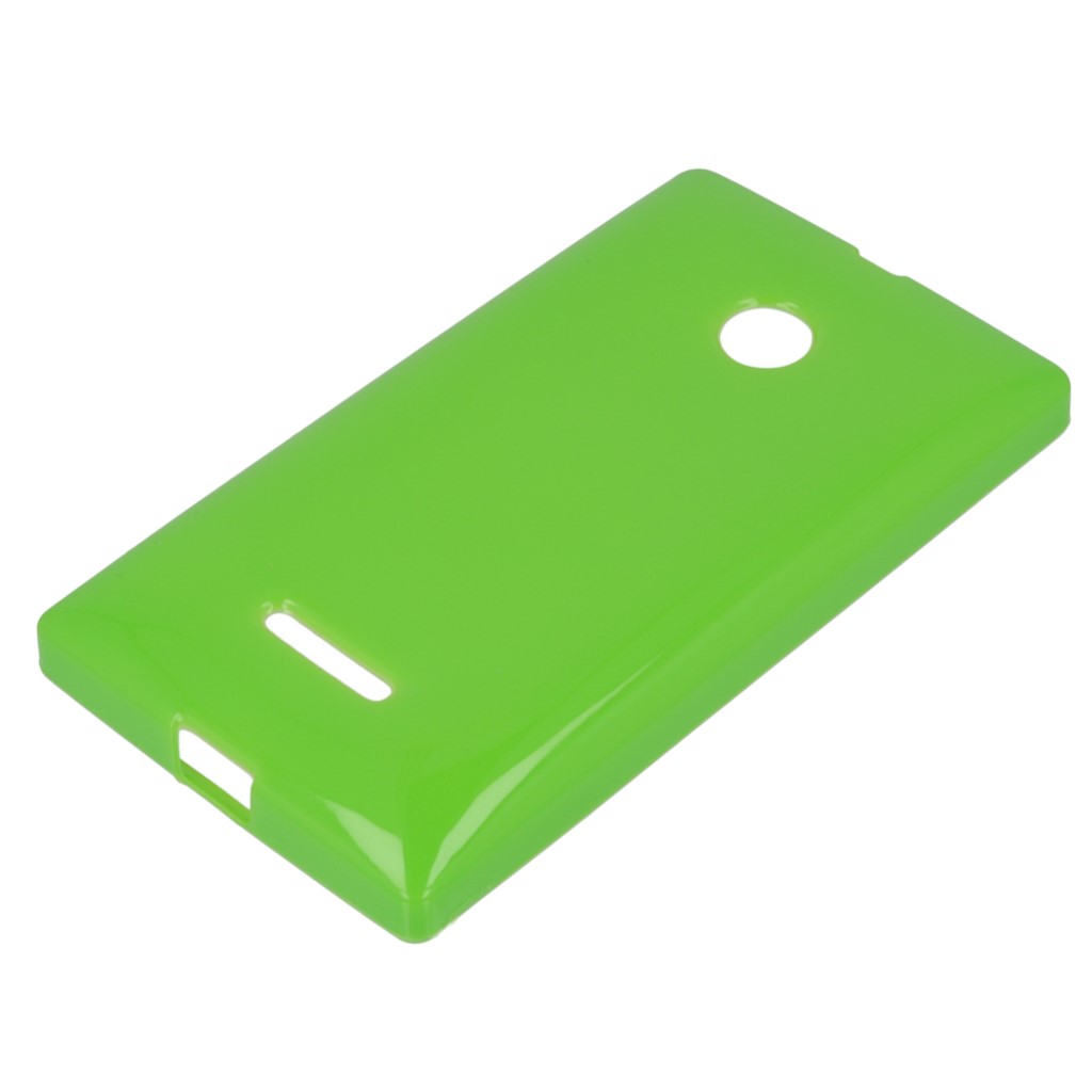 Pokrowiec silikonowe etui BACK CASE zielone Microsoft Lumia 435