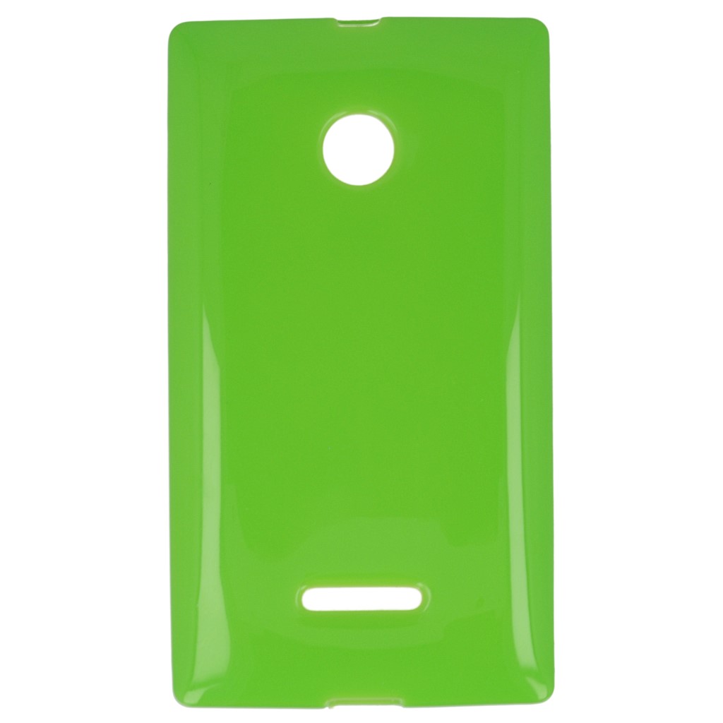Pokrowiec silikonowe etui BACK CASE zielone Microsoft Lumia 435 / 7