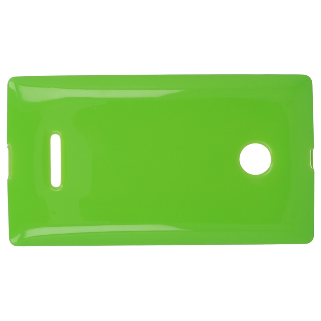 Pokrowiec silikonowe etui BACK CASE zielone Microsoft Lumia 435 Dual SIM / 3