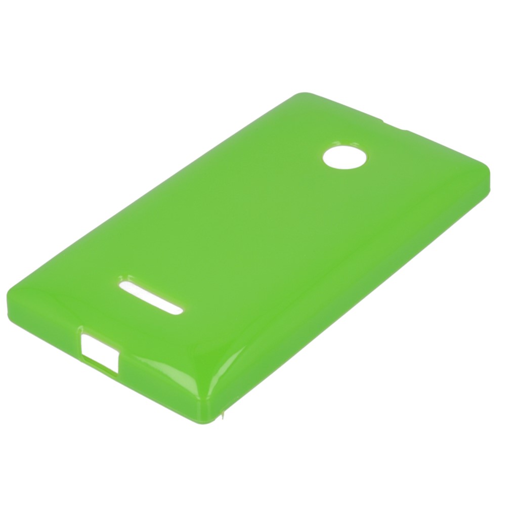 Pokrowiec silikonowe etui BACK CASE zielone Microsoft Lumia 435 Dual SIM / 5