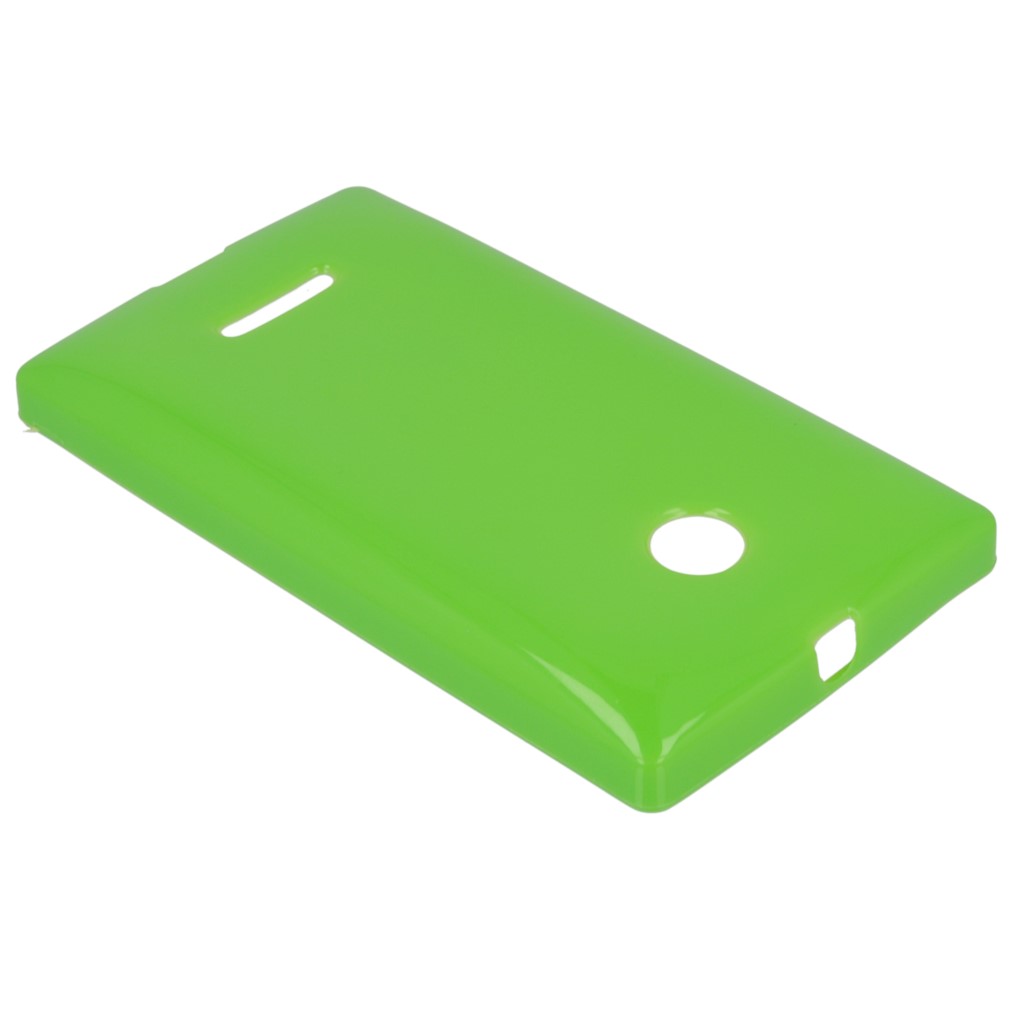 Pokrowiec silikonowe etui BACK CASE zielone Microsoft Lumia 435 / 2
