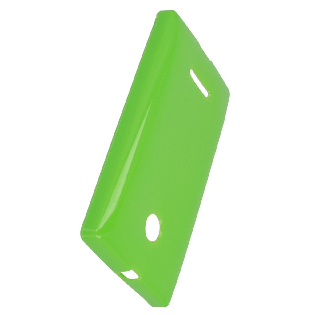 Pokrowiec silikonowe etui BACK CASE zielone Microsoft Lumia 435 Dual SIM / 9
