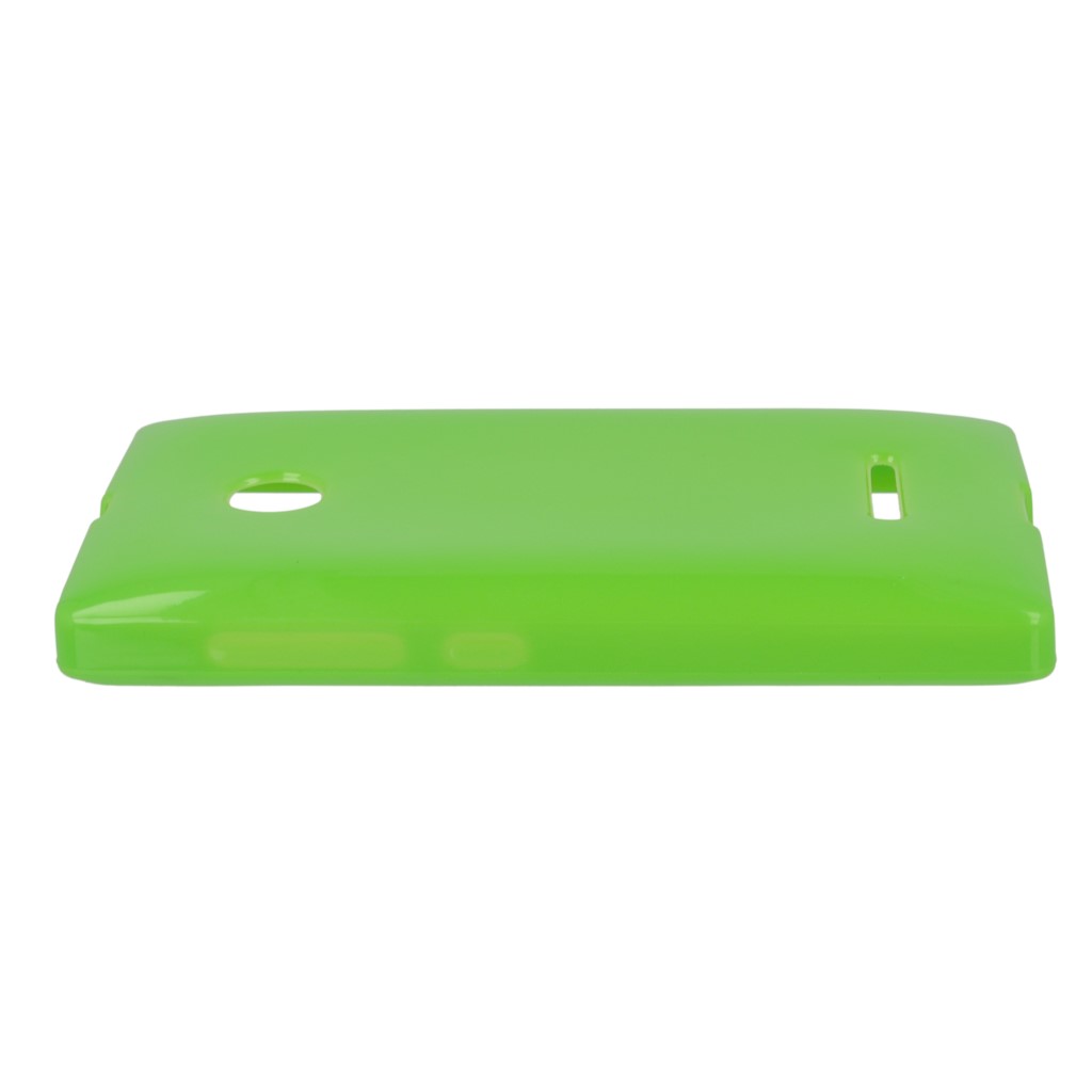 Pokrowiec silikonowe etui BACK CASE zielone Microsoft Lumia 435 Dual SIM / 12