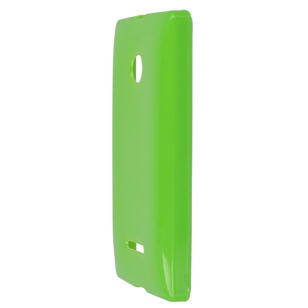 Pokrowiec silikonowe etui BACK CASE zielone Microsoft Lumia 435 / 5